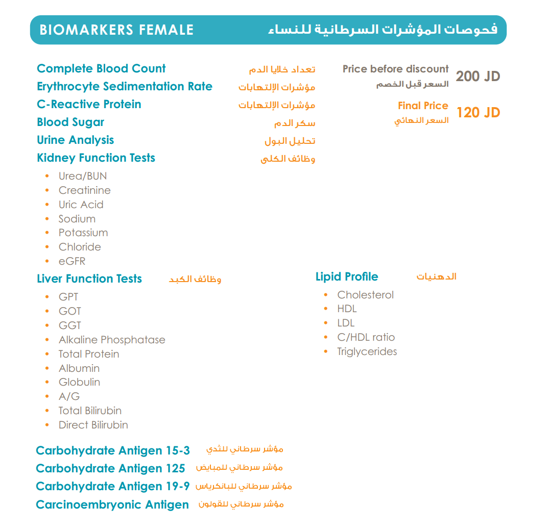 BIOMARKER FEMALE